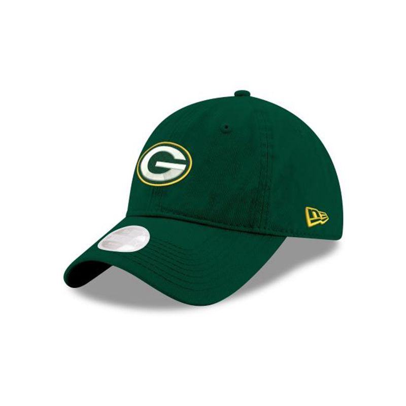 NFL Green Bay Packers Womens Preferred Pick 9Twenty Adjustable (RQT2022) - Green New Era Caps